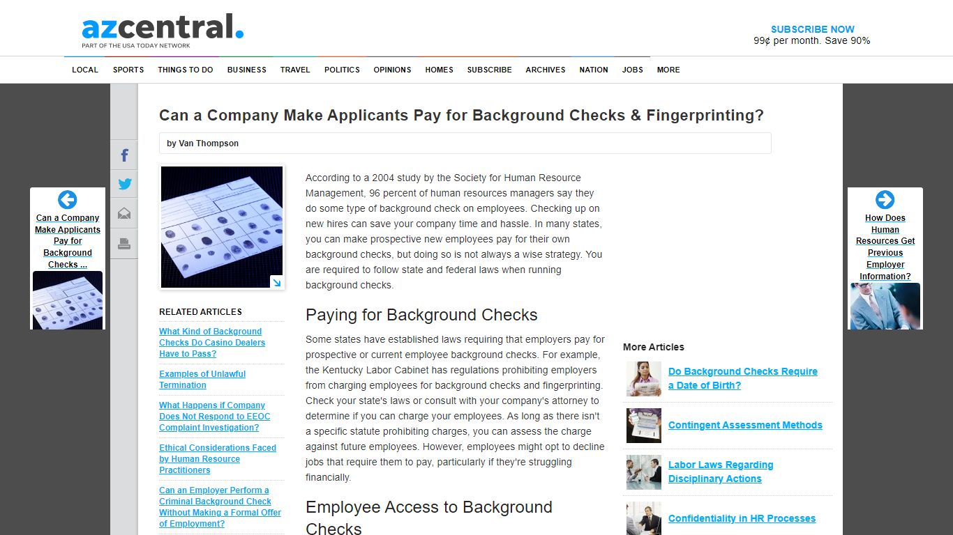 Can a Company Make Applicants Pay for Background Checks ...
